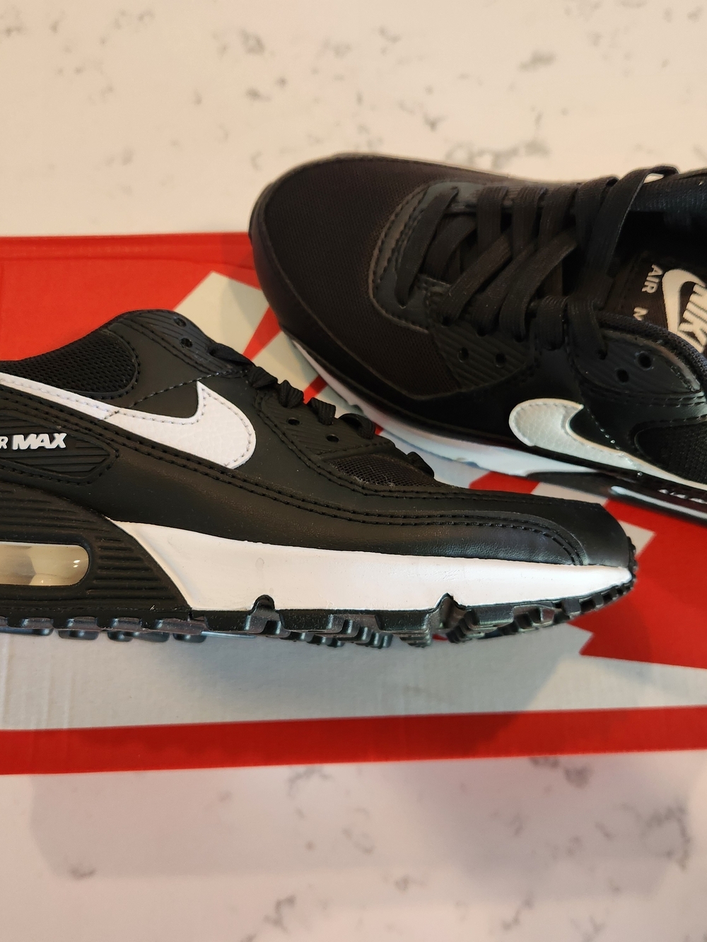 Nike Kids Black and White Air Max Sneakers